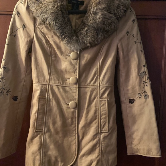 Leather Embroidered jacket - Picture 2 of 11